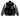 Black and gray varsity jacket with SKZ logos  and number 03 logo on the left chest on a white background
