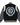 Black and gray varsity jacket with '03' and laurel wreath design on the back, brand 'Shilee' visible.