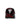 Black cap with red accents and a logo on a white background