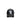 Black cap with a logo on a white background