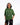 Woman wearing a green 'SKILZZ' t-shirt on a white background