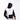 Person wearing a black and white hoodie with a SKZ logo on a white background