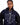 "Liquid Drip Hoodie in obsidian black featuring blue and black liquid drip design on front"